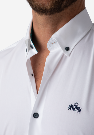 Royal White Poplin Liquid Ammonia Shirt