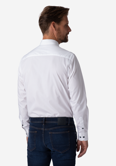 Royal White Poplin Liquid Ammonia Shirt