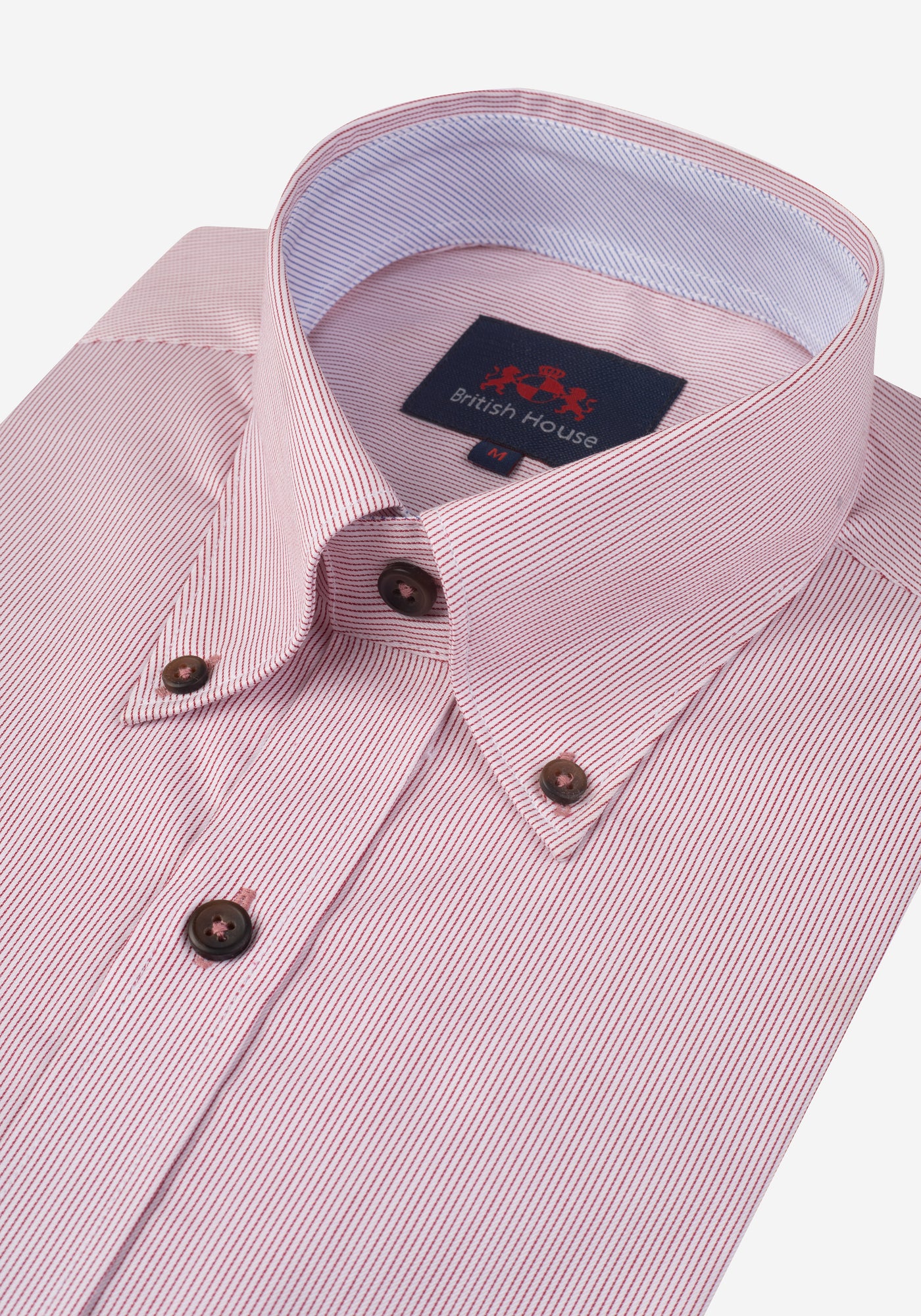 Chili Red Stripe Fine Twill Shirt