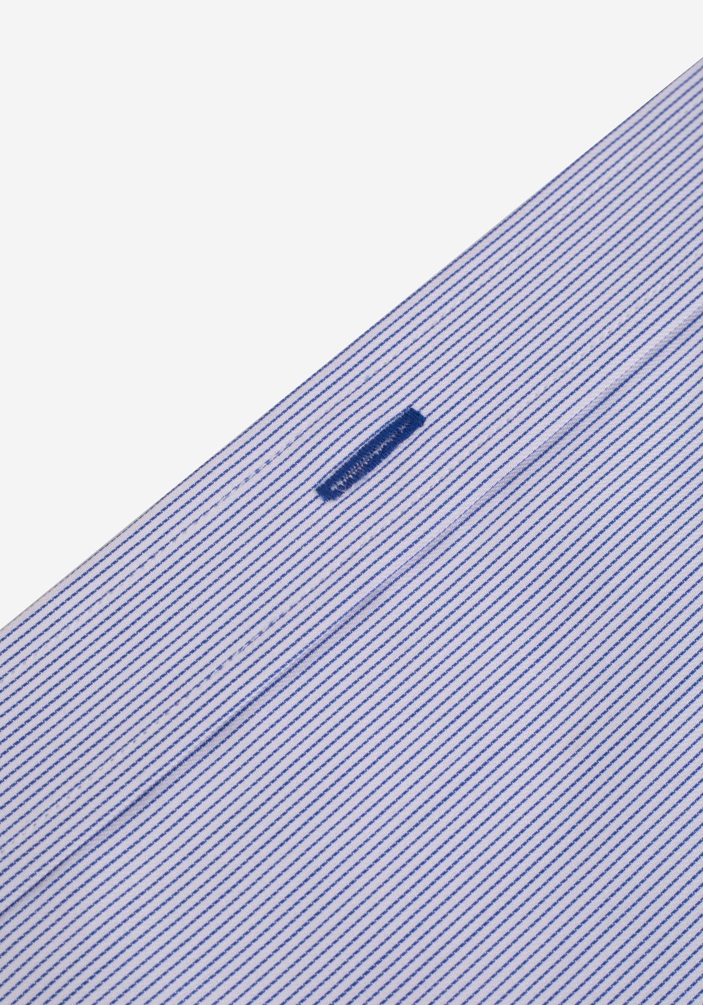 Metallic Blue Stripe Fine Twill Shirt