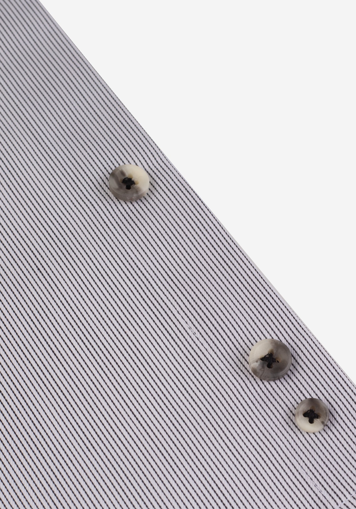 Pitch Black Stripe Fine Twill Shirt