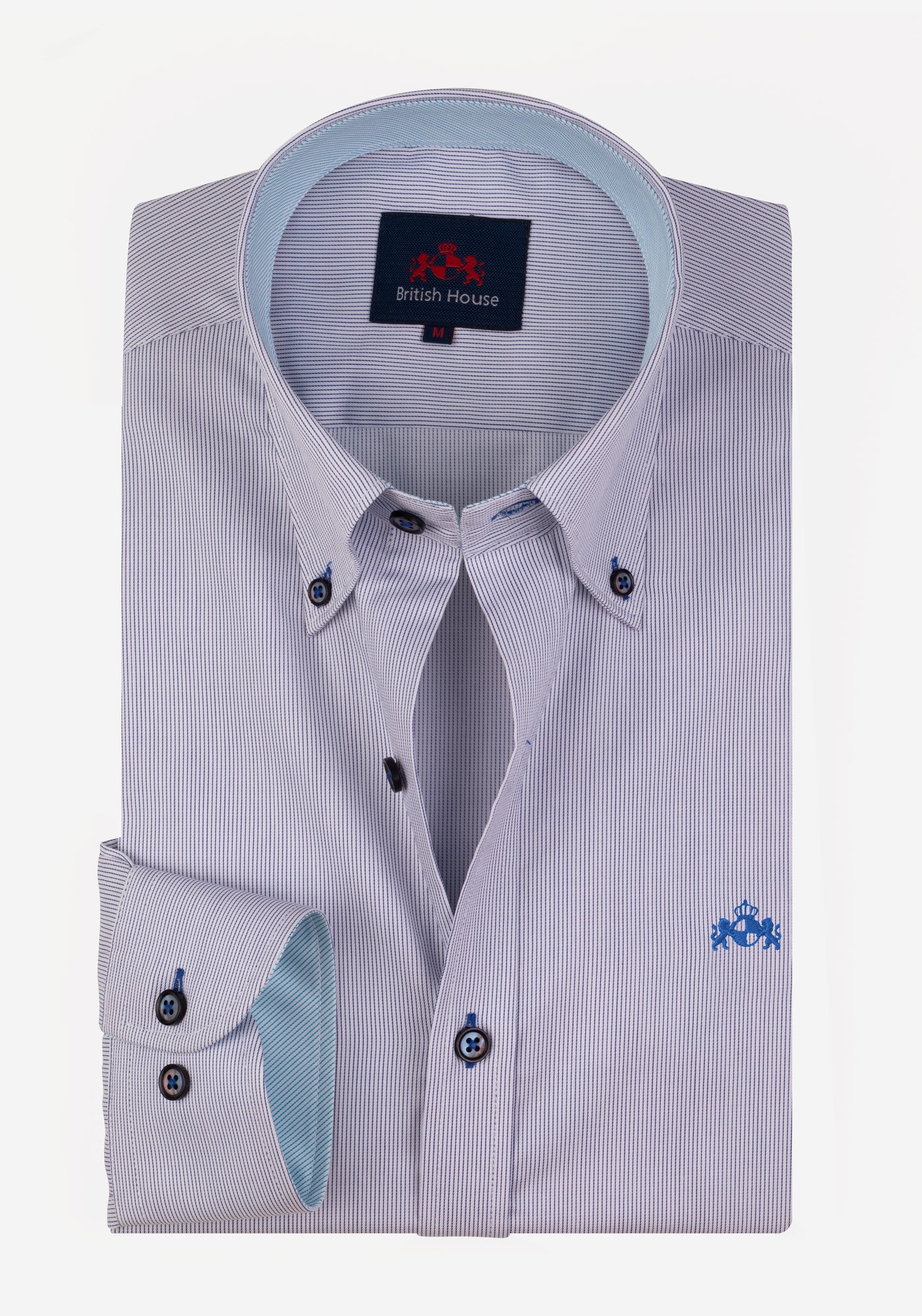 Medieval Blue Stripe Fine Twill Shirt