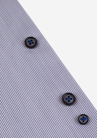 Medieval Blue Stripe Fine Twill Shirt