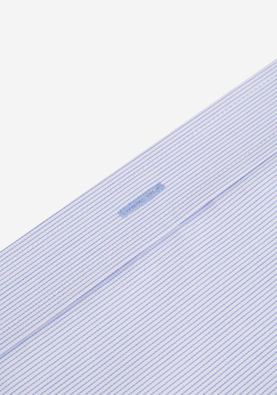 Mist Blue Stripe Fine Twill Shirt