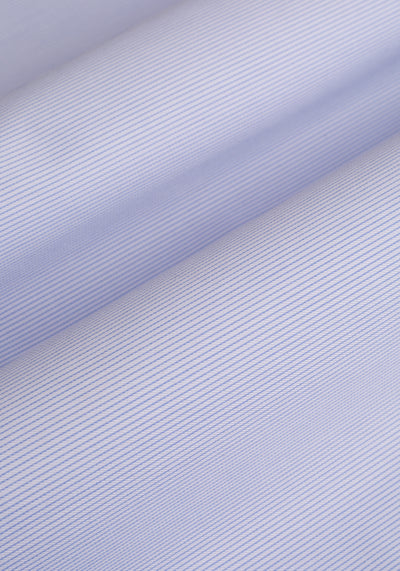 Mist Blue Stripe Fine Twill Shirt