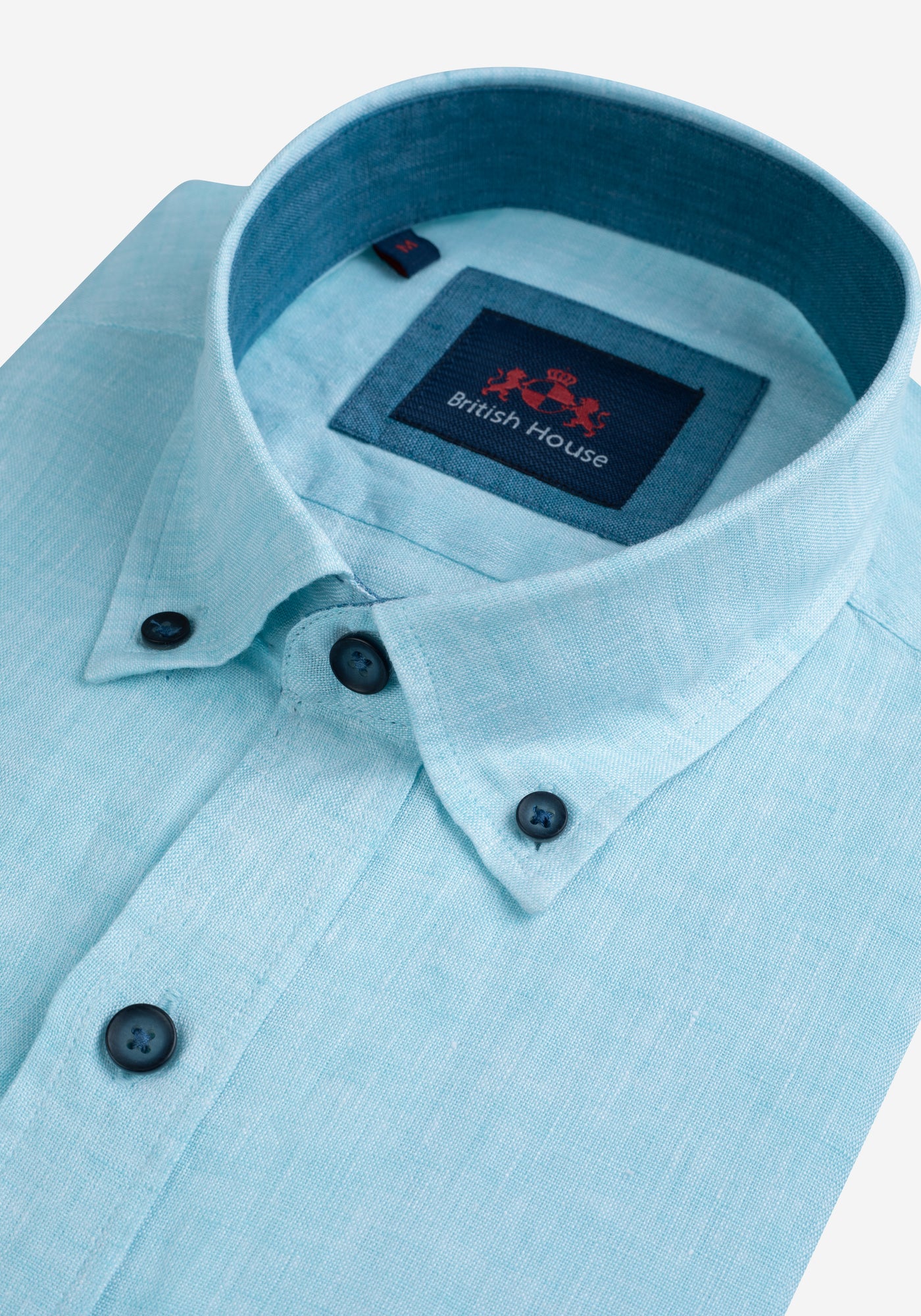 Light Powder Blue Belgian Linen Shirt