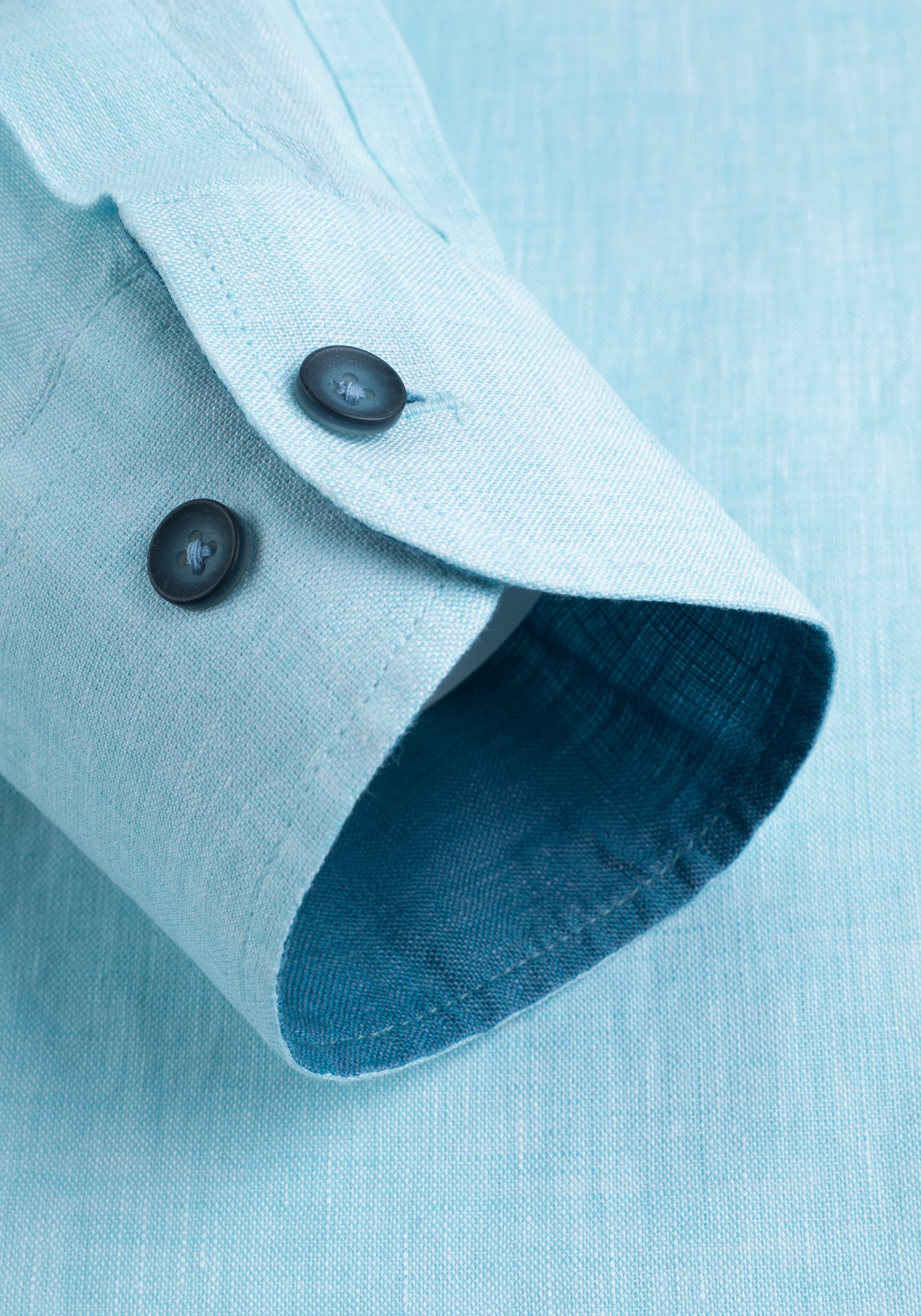 Light Powder Blue Belgian Linen Shirt