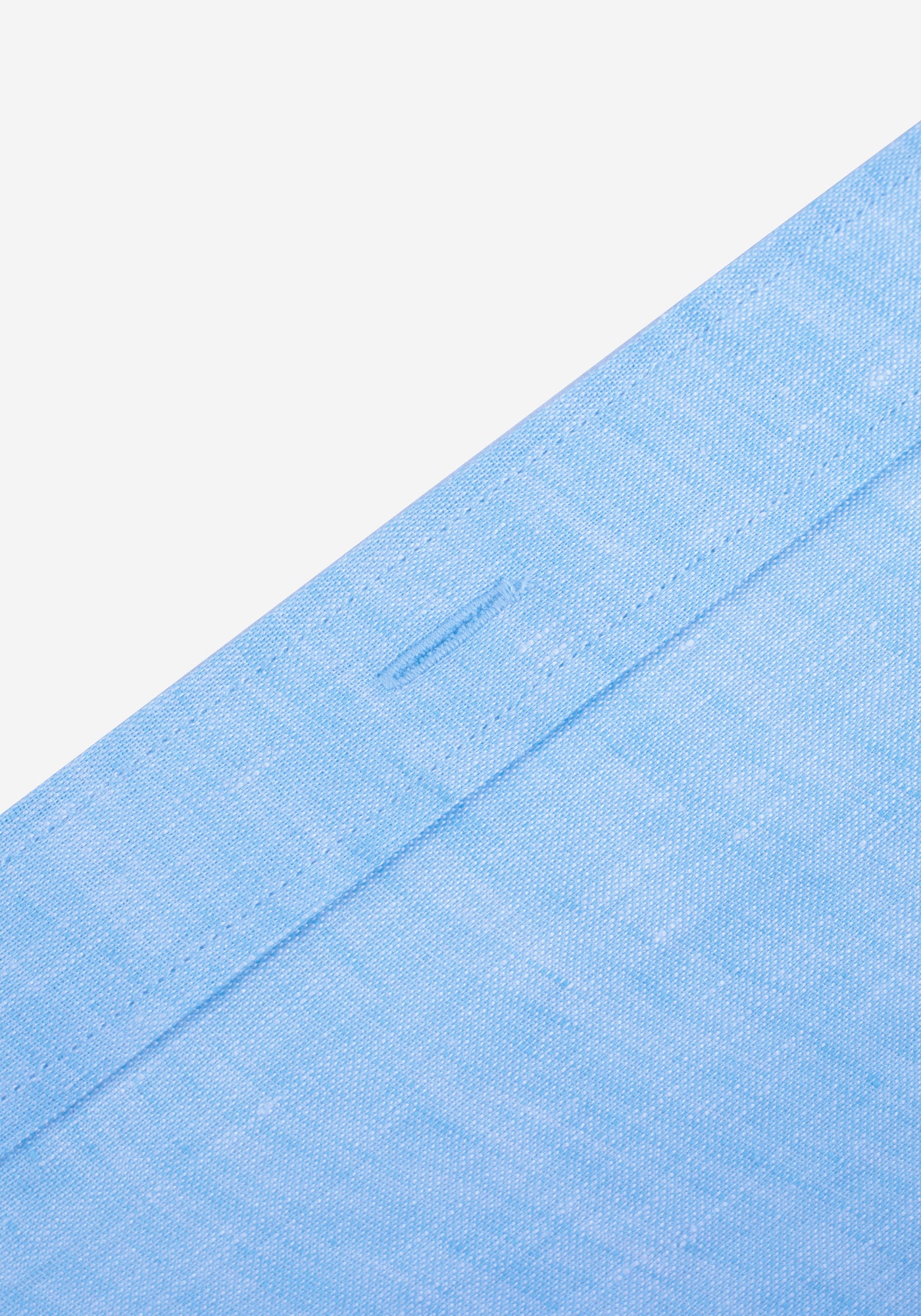 Electric Blue Belgian Linen Shirt