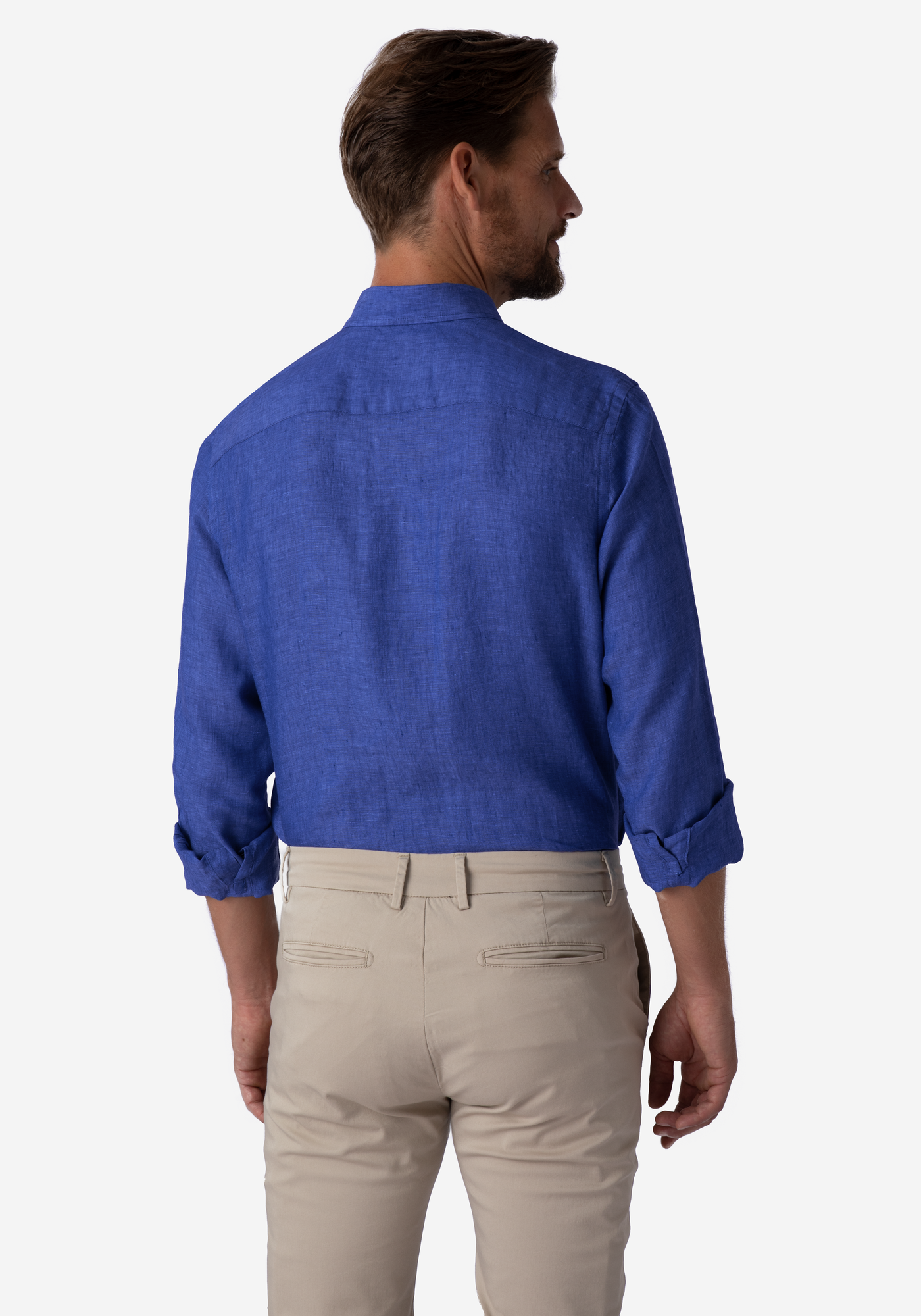 Delft Blue Belgian Linen Shirt