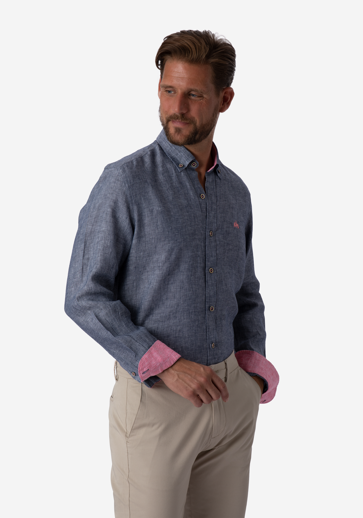 Charcoal Grey Belgian Linen Shirt