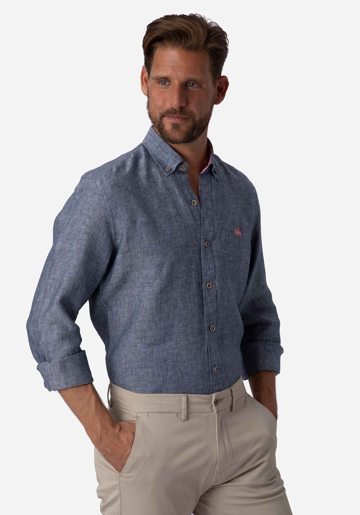 Charcoal Grey Belgian Linen Shirt