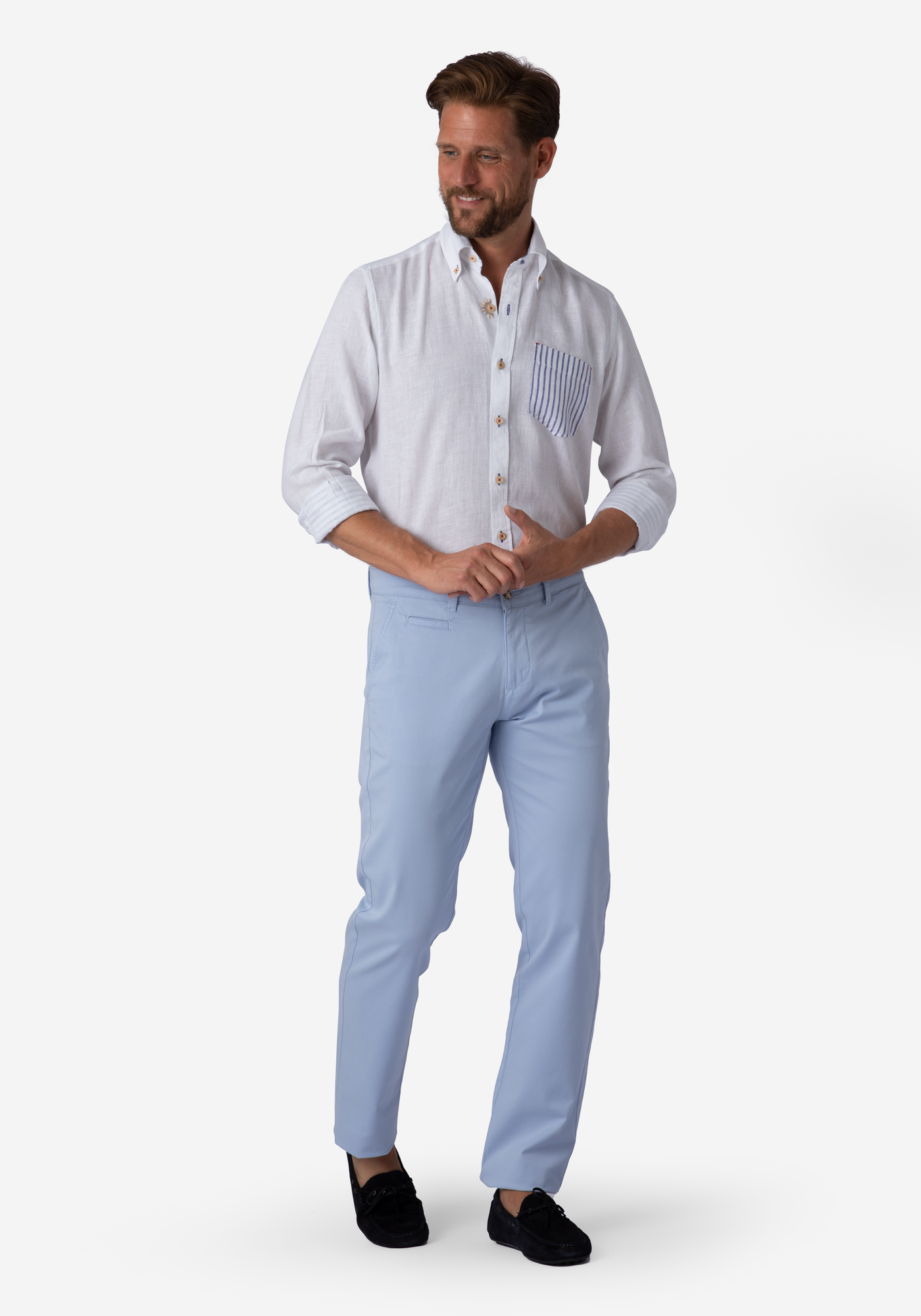 Coconut White Belgian Linen Shirt