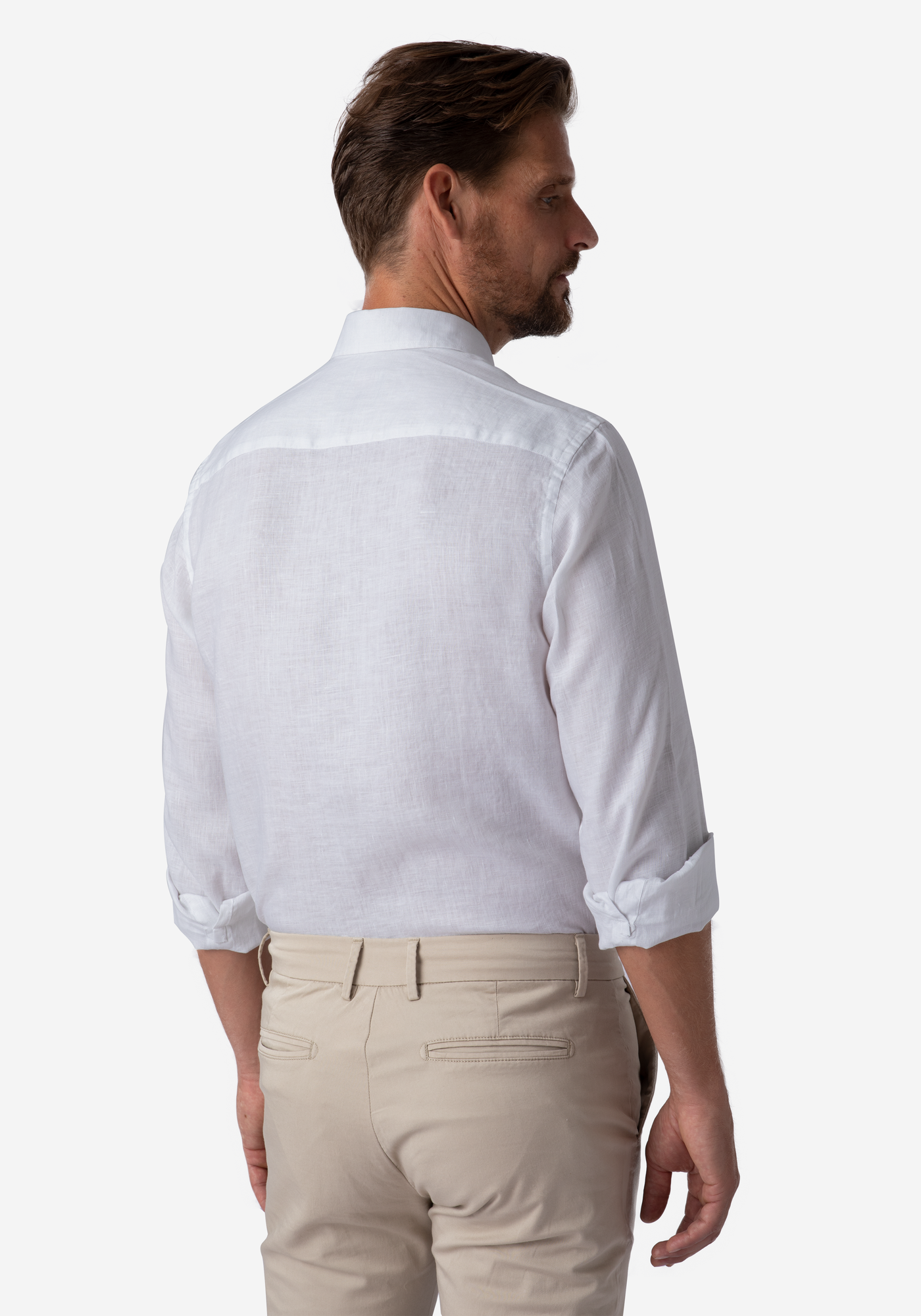 Frost White Belgian Linen Shirt