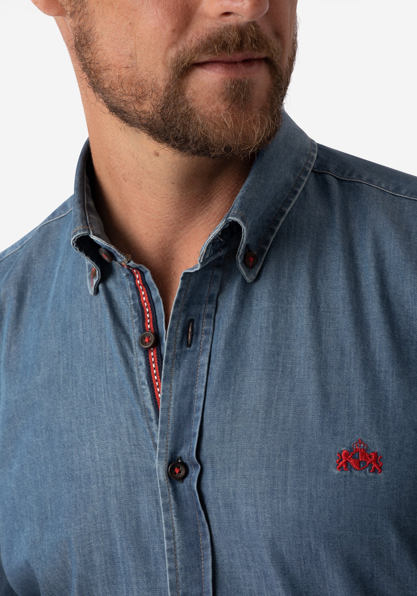 Mist Blue Selvedge Denim Shirt