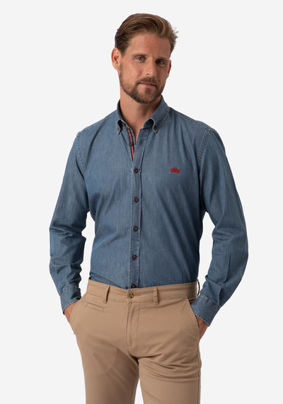 Mist Blue Selvedge Denim Shirt