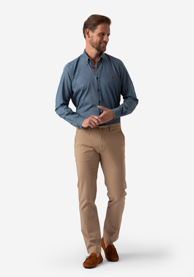 Mist Blue Selvedge Denim Shirt