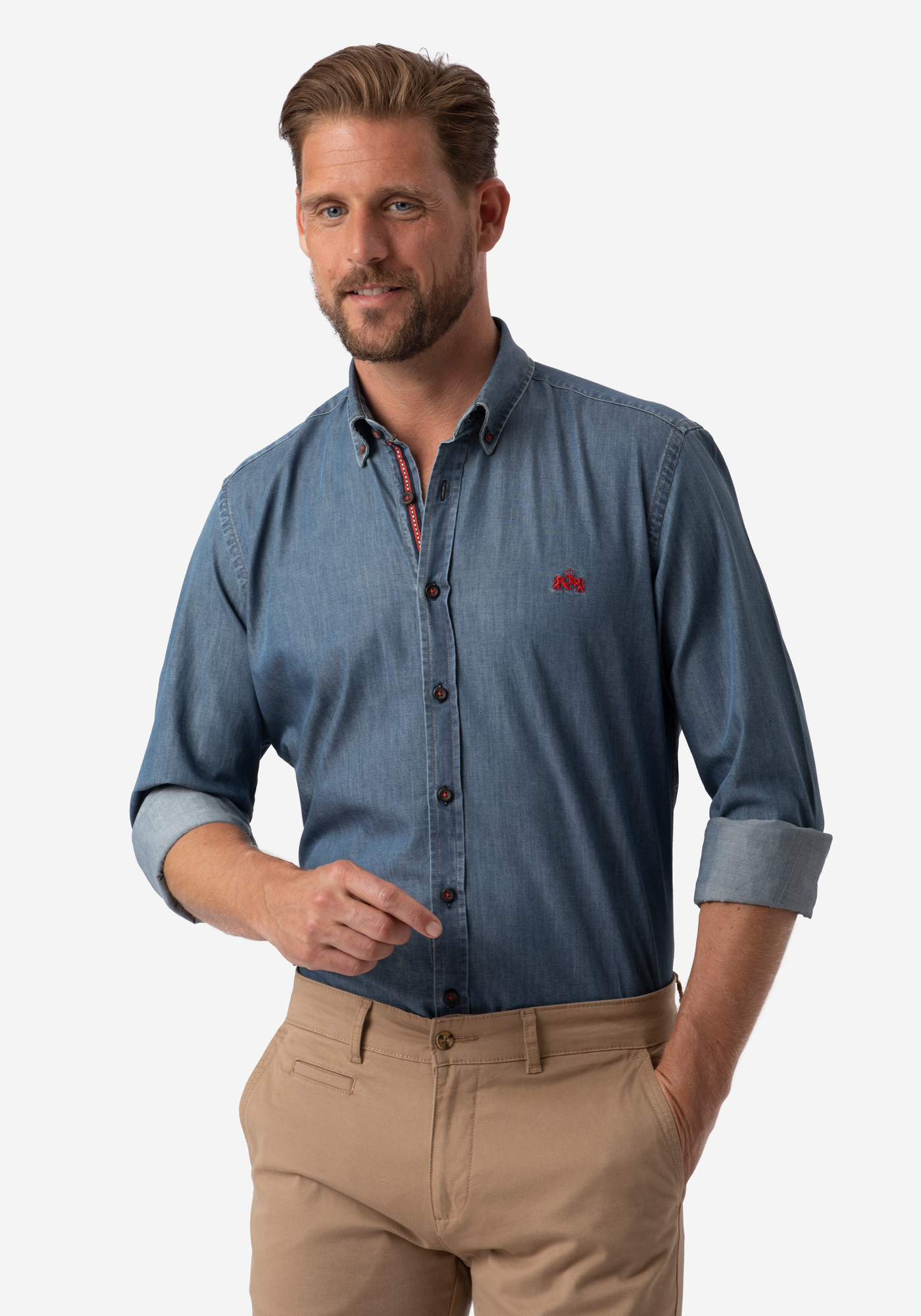 Mist Blue Selvedge Denim Shirt