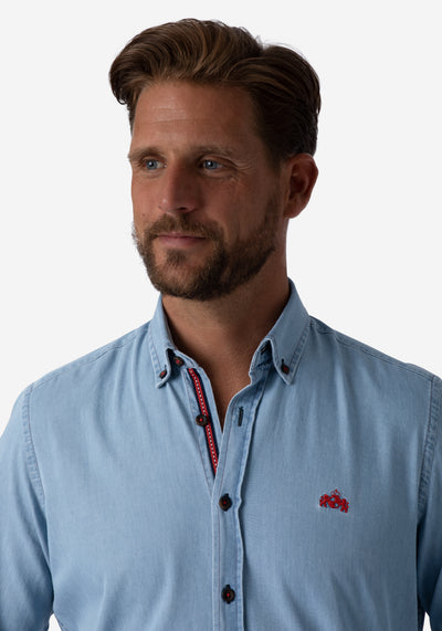 Dusk Blue Selvedge Denim Shirt