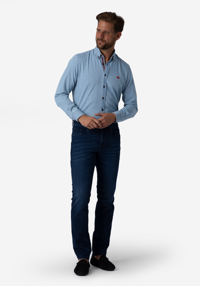 Dusk Blue Selvedge Denim Shirt