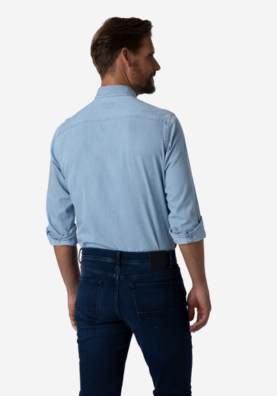 Dusk Blue Selvedge Denim Shirt