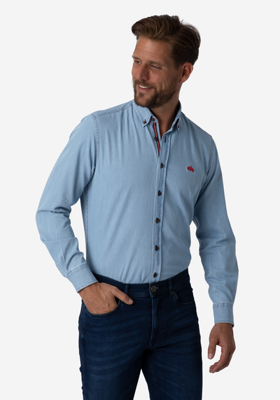 Dusk Blue Selvedge Denim Shirt