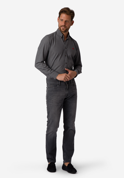 Steel Grey Selvedge Denim Shirt