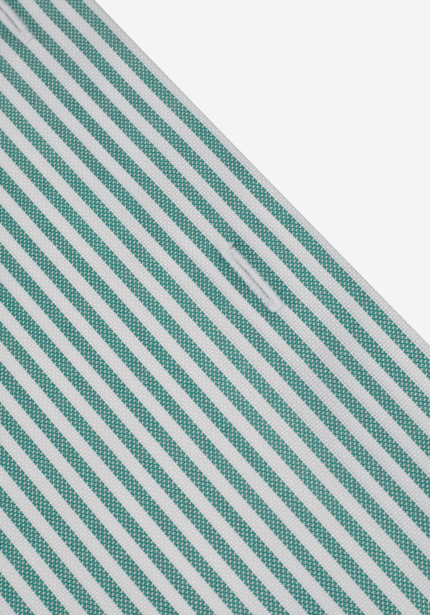 Jade Green Stripe Two-Ply Oxford Shirt