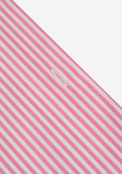 French Pink Stripe Two-Ply Oxford Shirt