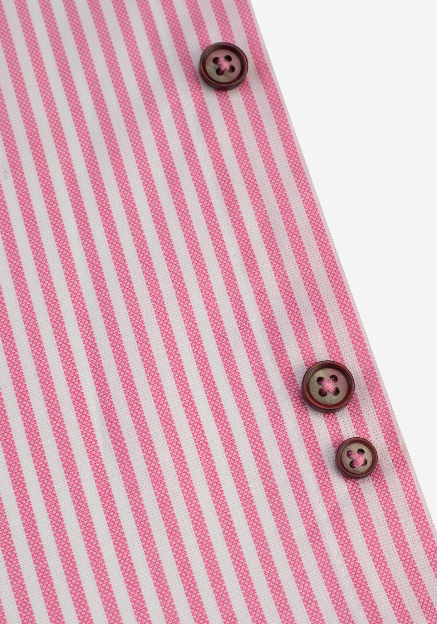 French Pink Stripe Two-Ply Oxford Shirt