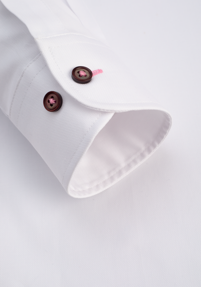 White Blush Pink Soft Oxford Shirt
