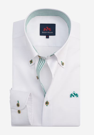 White Sage Green Soft Oxford Shirt