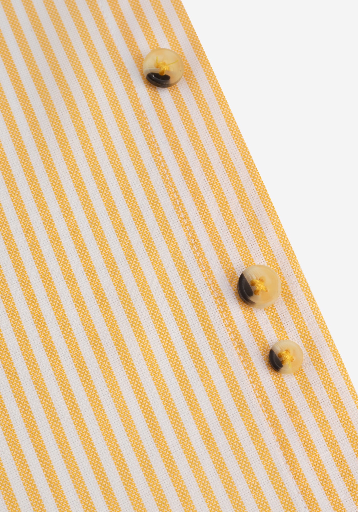 Sunshine Yellow Stripe Two-Ply Oxford Shirt