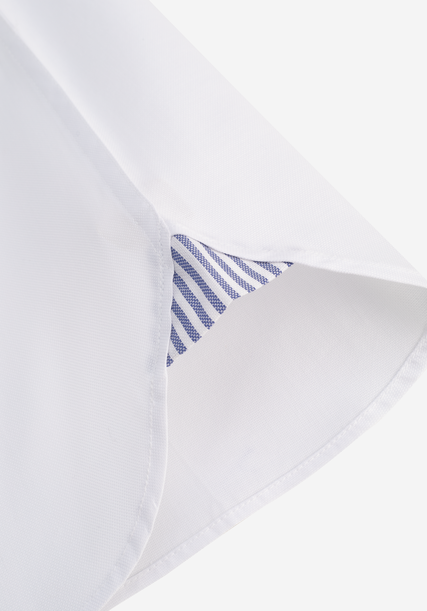 White Navy Soft Oxford Shirt