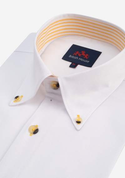 White Corn Yellow Soft Oxford Shirt
