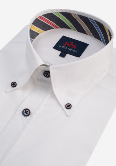 Anti-Wrinkle Crisp White Poplin Shirt