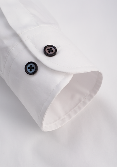 Anti-Wrinkle Crisp White Poplin Shirt