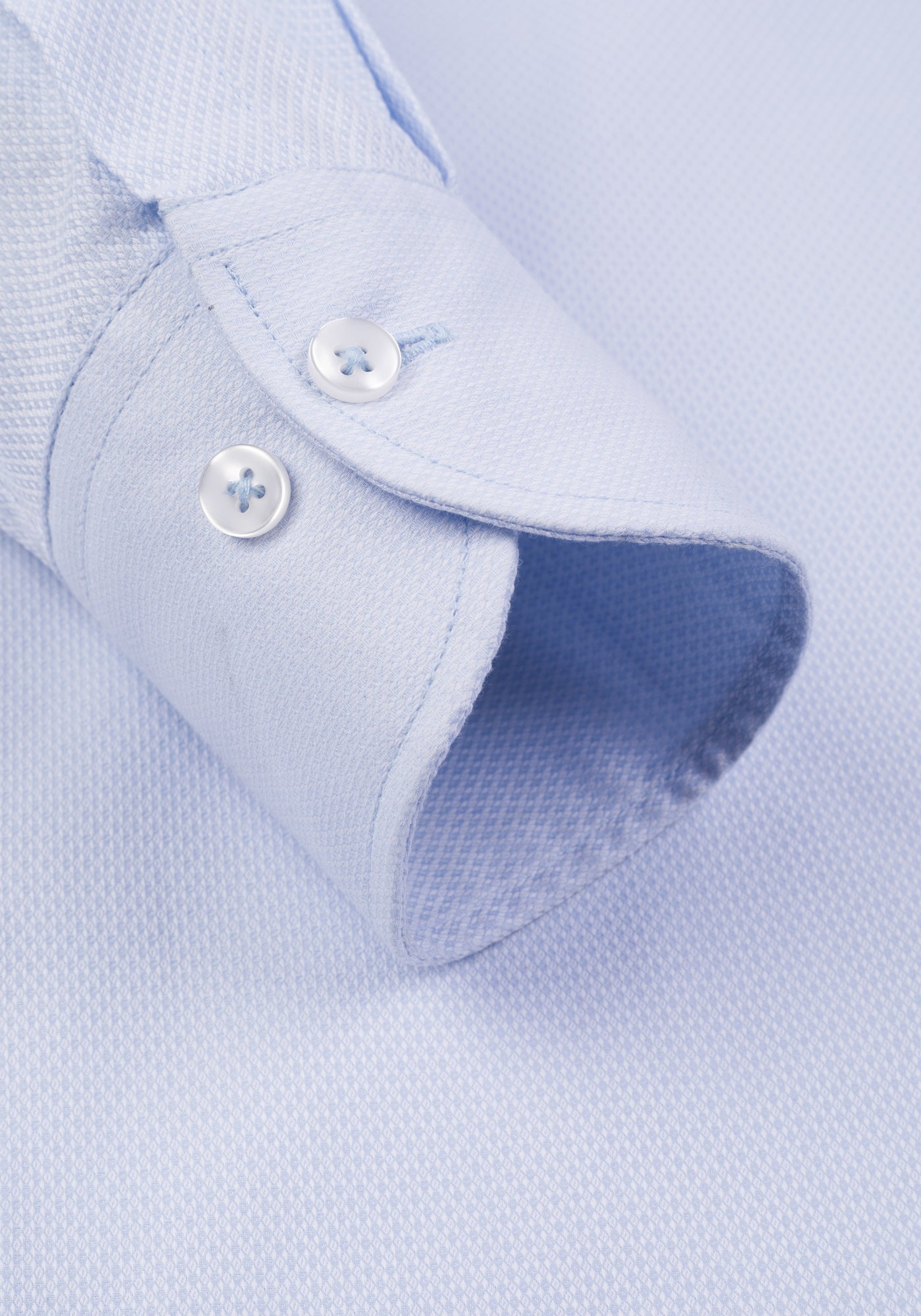 Breeze Blue Basket Weave Shirt