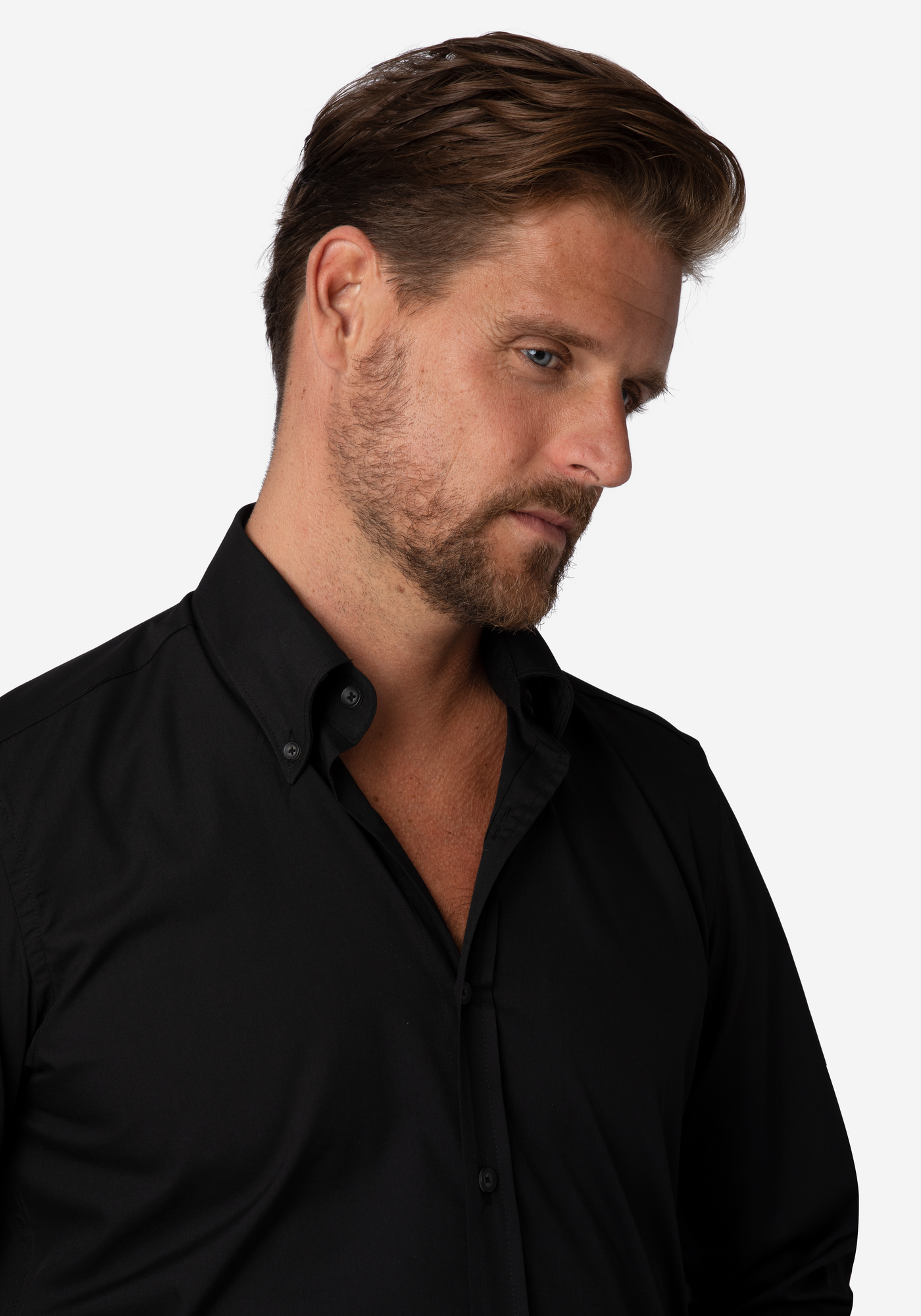 Jet Black Chambray Shirt