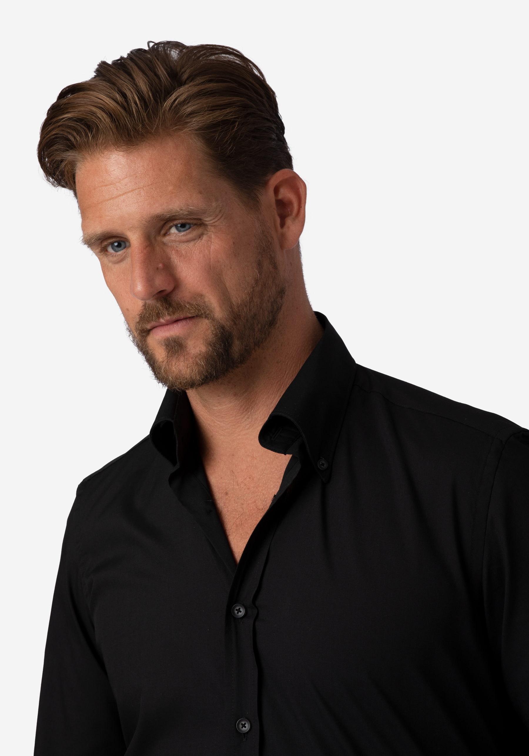 Jet Black Chambray Shirt