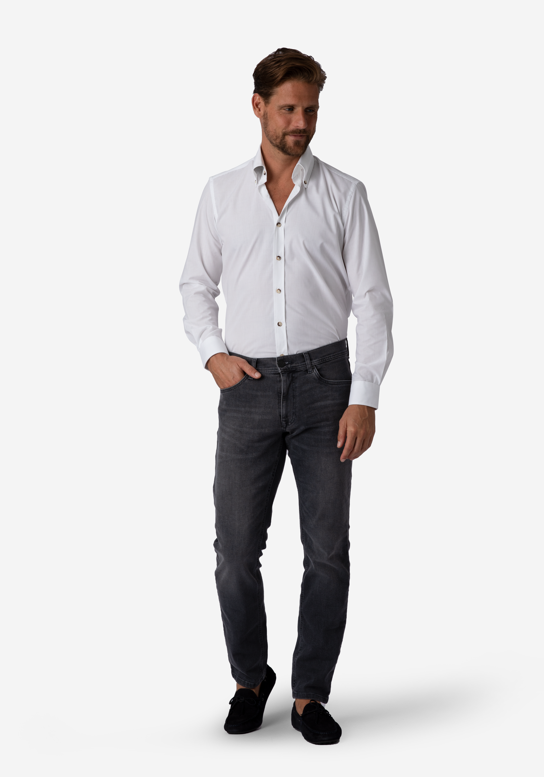 Cloud White Chambray Shirt