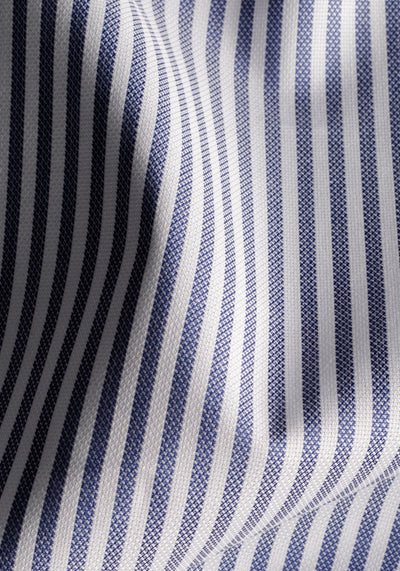 Royal Navy Stripe Washed Two-Ply Oxford Shirt