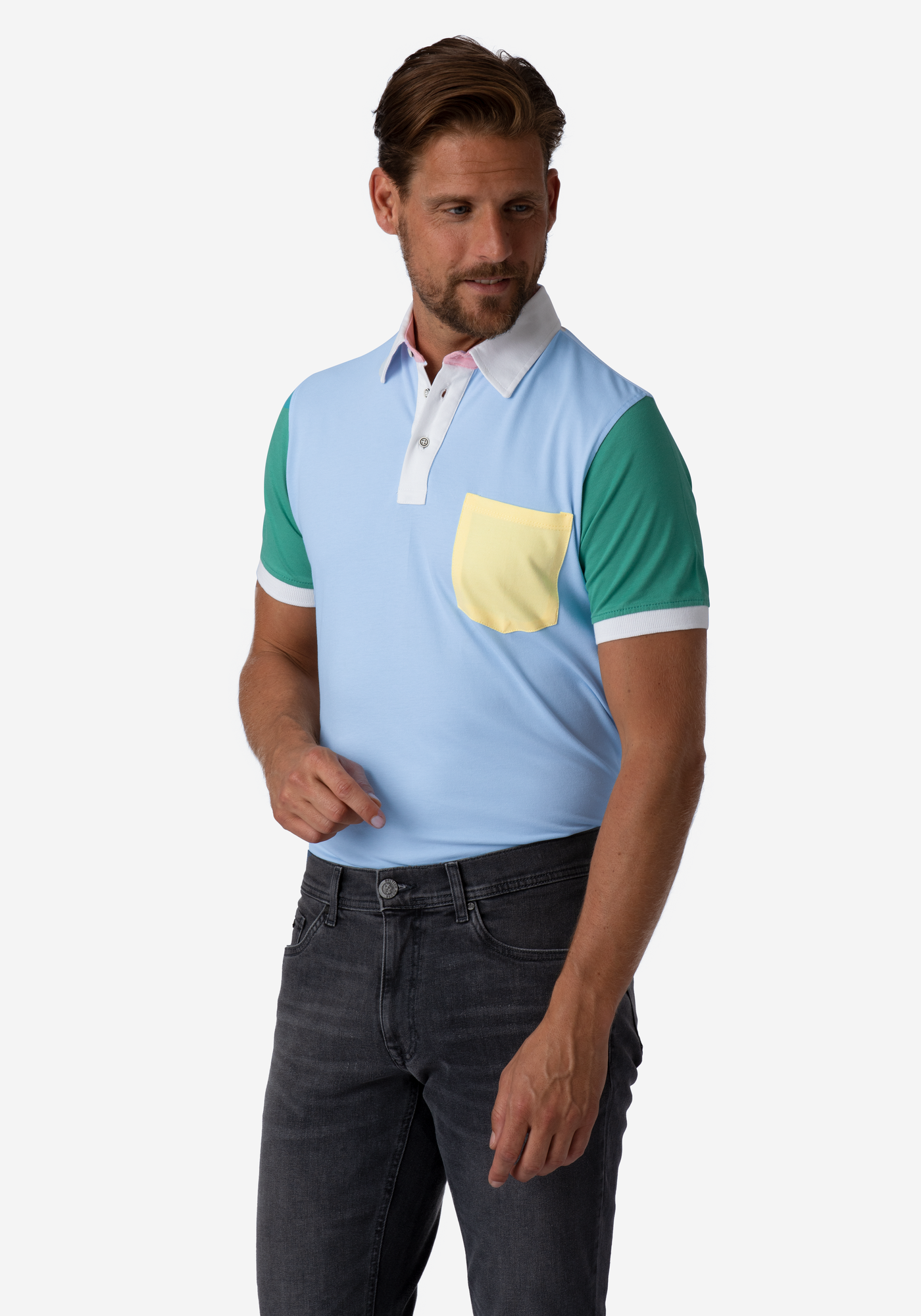 Light Sky Blue Cotton Polo Shirt