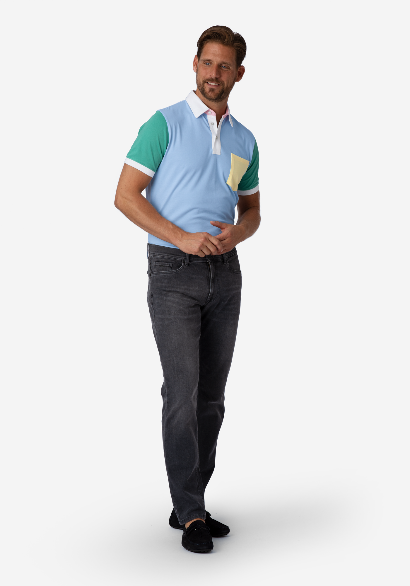 Light Sky Blue Cotton Polo Shirt