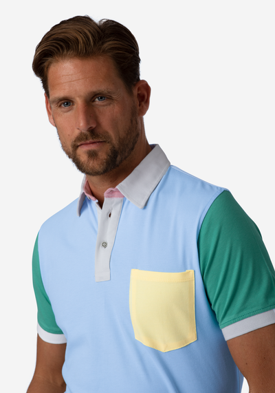 Light Sky Blue Cotton Polo Shirt