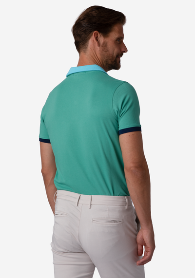 Deep Green Cotton Lycra Polo Shirt