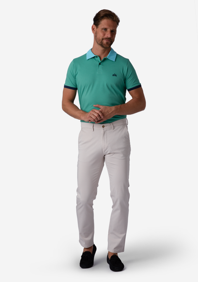 Deep Green Cotton Lycra Polo Shirt