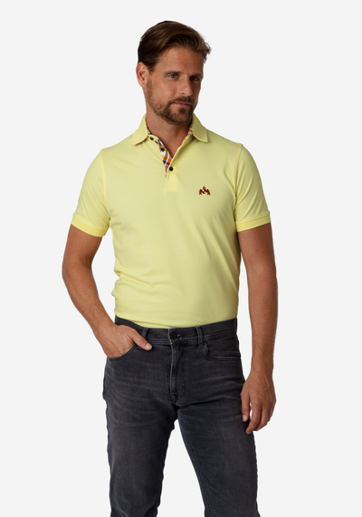 Pastel Yellow Cotton Polo Shirt