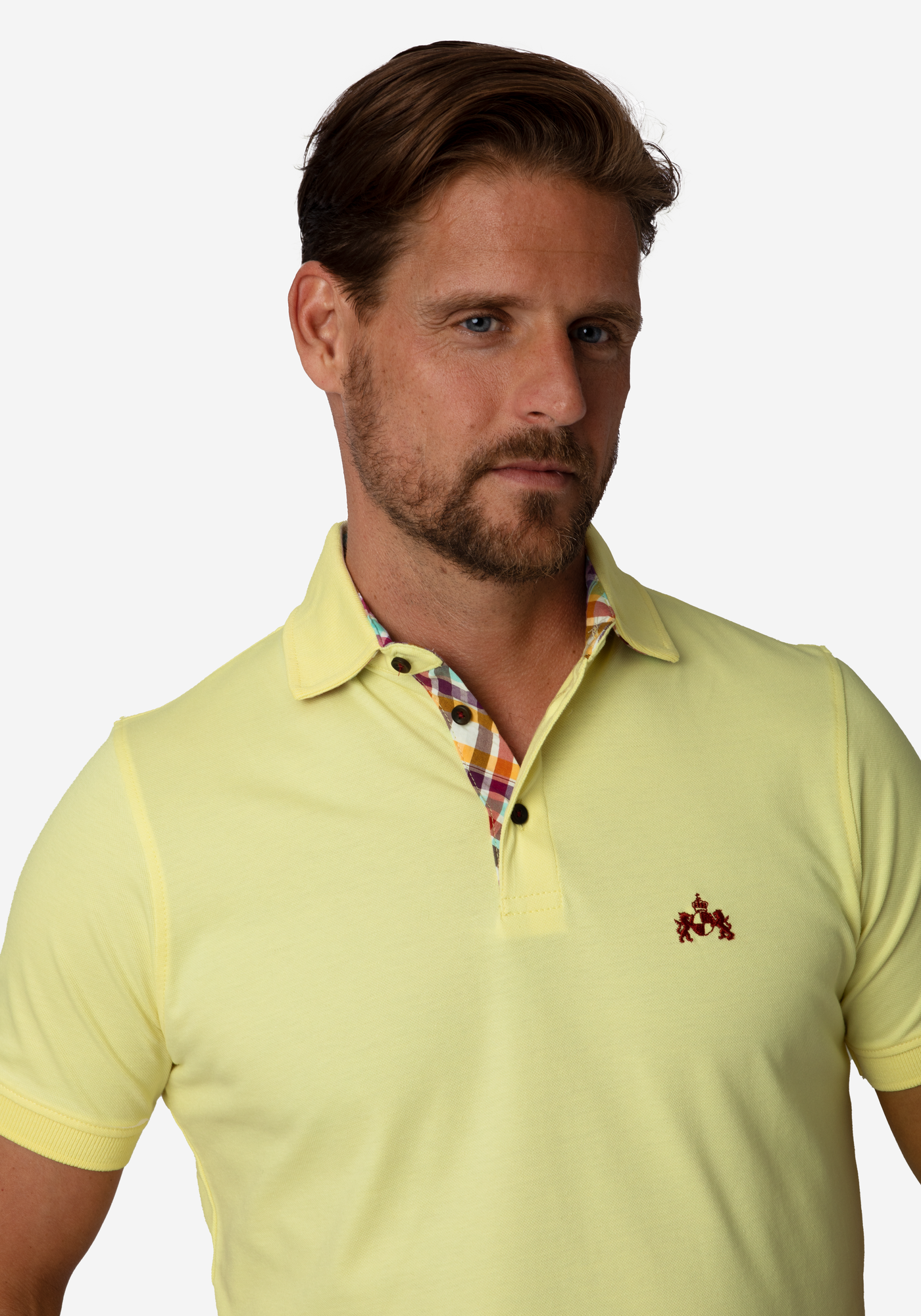 Pastel Yellow Cotton Polo Shirt