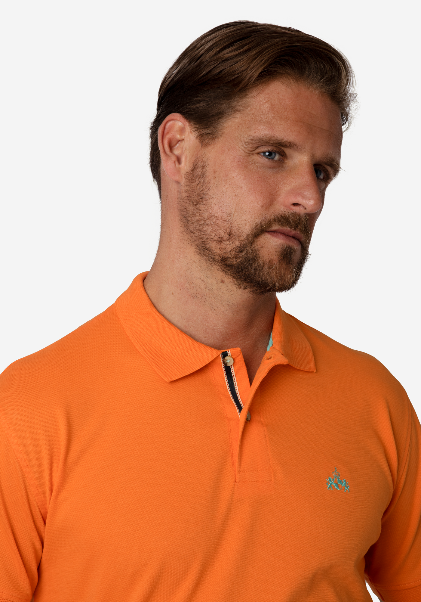 Royal Orange Cotton Polo Shirt