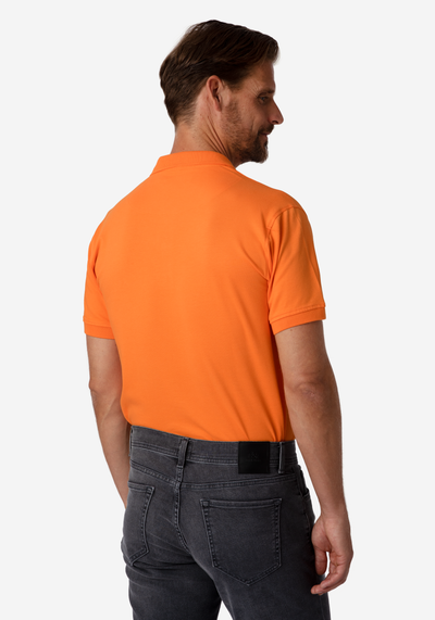 Royal Orange Cotton Polo Shirt
